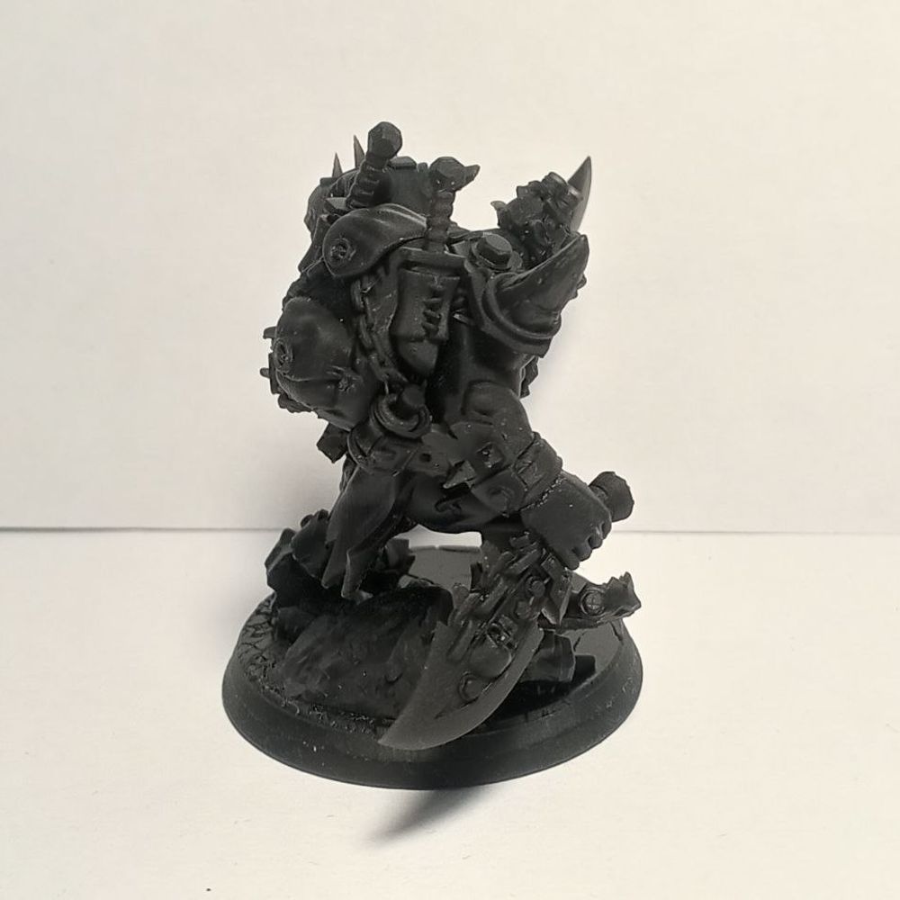 Orks Boss Smirknife, proxy miniature, character, 28mm heroic scale unpainted resin, view 6