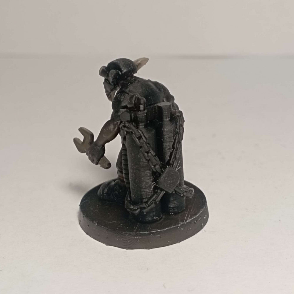 Orks Gobbo Squad, proxy miniature, 28mm heroic scale unpainted resin, view 6