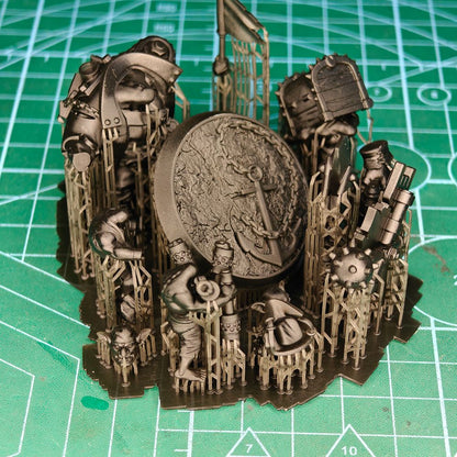 Orks Kapn Blaaady Beard, proxy miniature, 28mm heroic scale unpainted resin, view 8