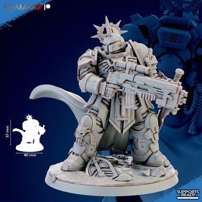 Space Knights Centurion, proxy miniature, 28mm heroic scale unpainted resin