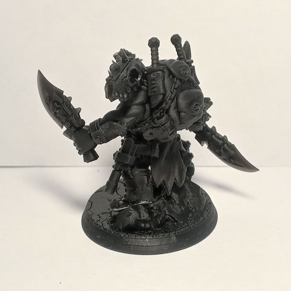 Orks Boss Smirknife, proxy miniature, character, 28mm heroic scale unpainted resin, view 7