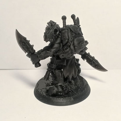 Orks Boss Smirknife, proxy miniature, character, 28mm heroic scale unpainted resin, view 7