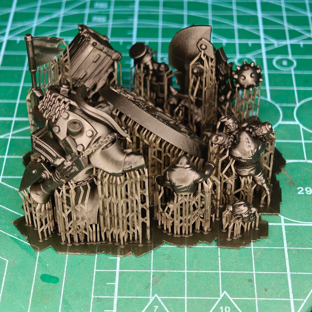 Orks Kapn Blaaady Beard, proxy miniature, 28mm heroic scale unpainted resin, view 9