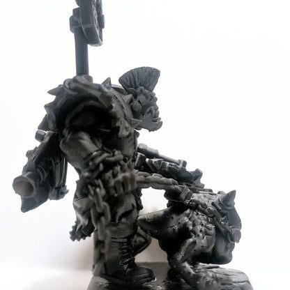 Orks Zargok Da Hogmasta, proxy miniature, 28mm heroic scale unpainted resin, view 7