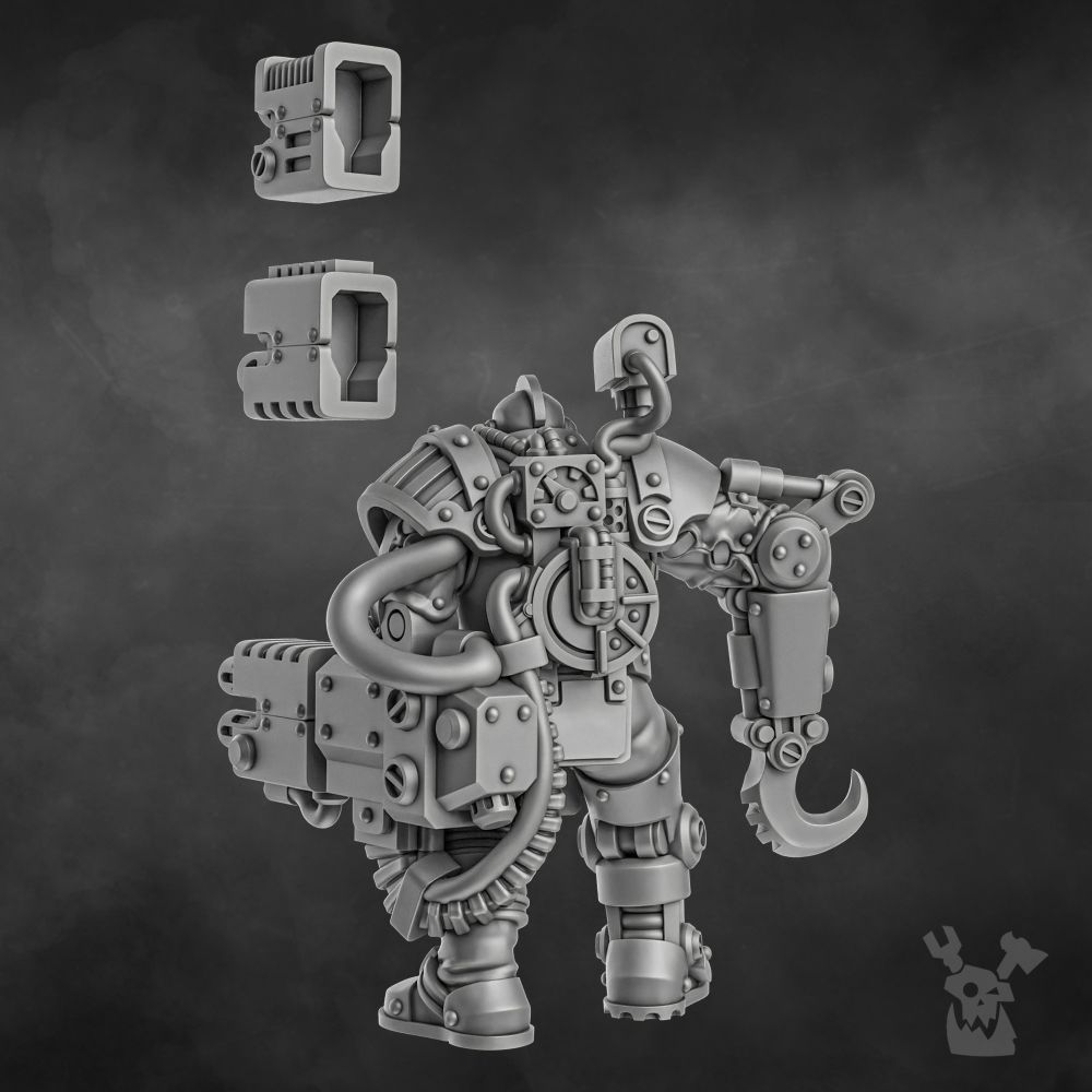 Holy Department Of Heretical Investigations V2, Inquisition proxy miniature, 28mm heroic scale unpainted resin, view 8