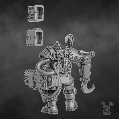 Holy Department Of Heretical Investigations V2, Inquisition proxy miniature, 28mm heroic scale unpainted resin, view 8