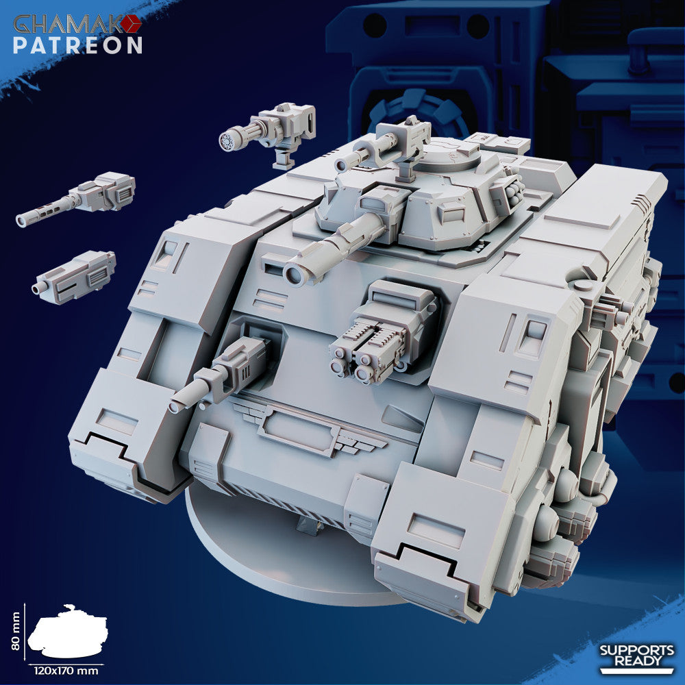Space Knights Mbt Defender, proxy miniature, 28mm heroic scale unpainted resin