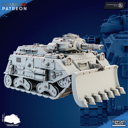 Iron Korps Puma Tank, Imperial Army proxy miniature, 28mm heroic scale unpainted resin