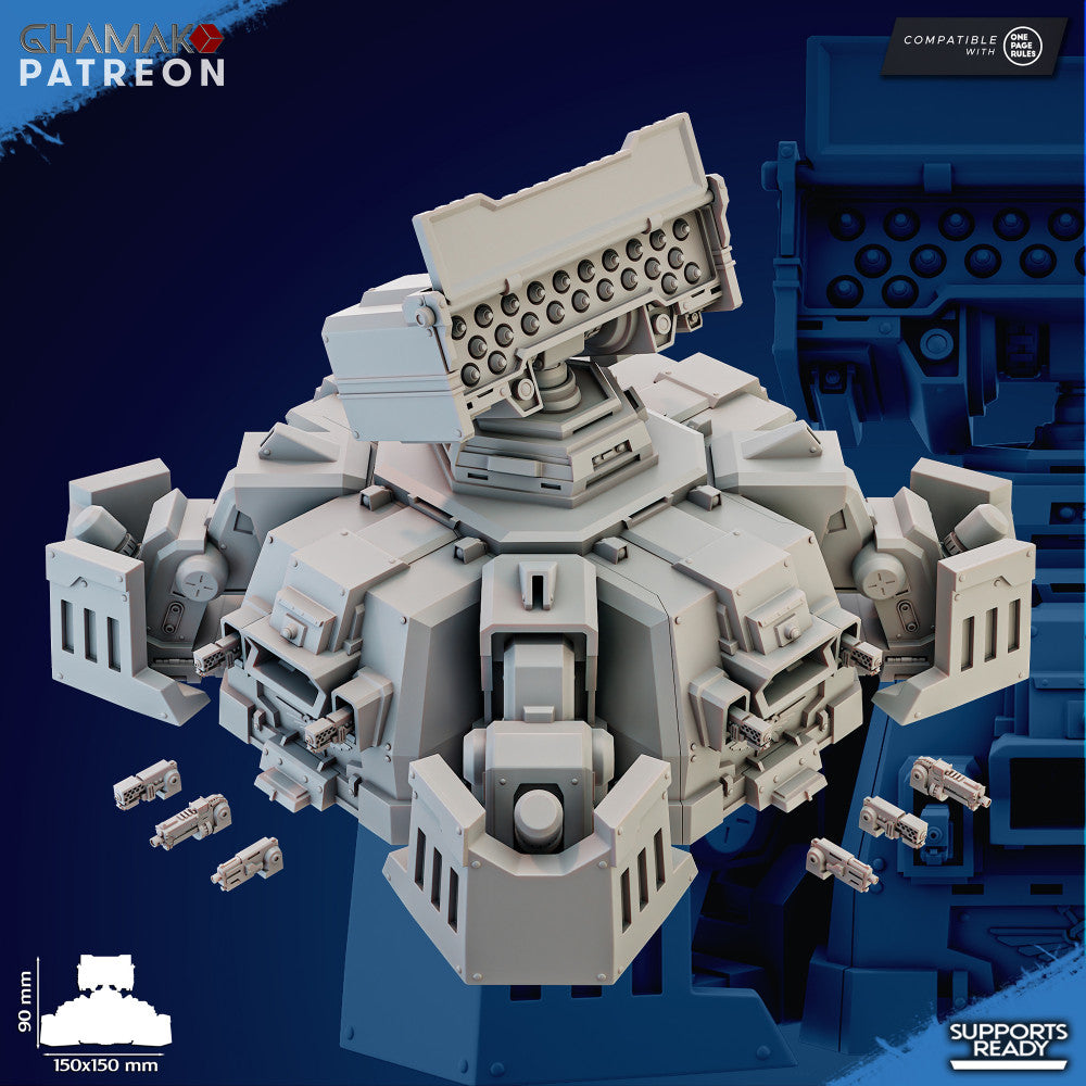 Space Knights Terran Bunker, proxy miniature, terrain, 28mm heroic scale unpainted resin