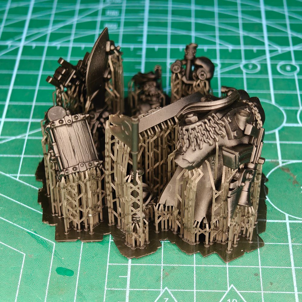 Orks Kapn Blaaady Beard, proxy miniature, 28mm heroic scale unpainted resin, view 10