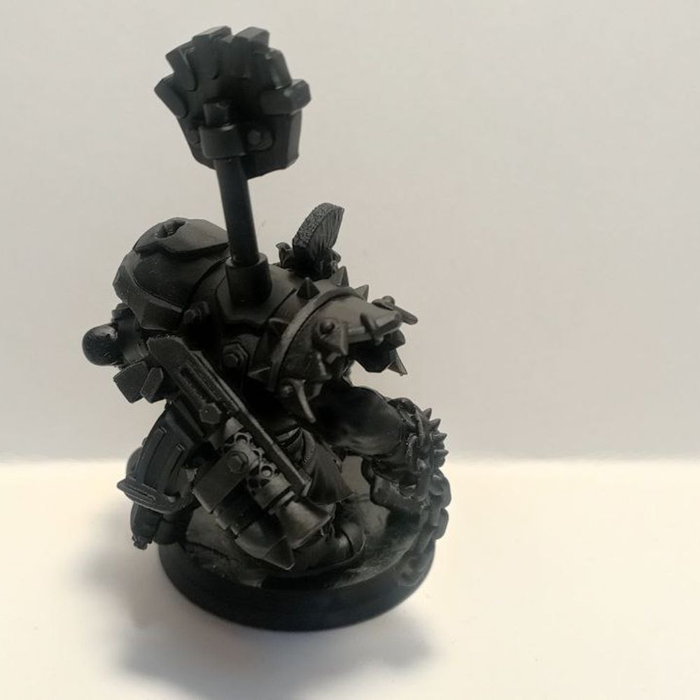 Orks Zargok Da Hogmasta, proxy miniature, 28mm heroic scale unpainted resin, view 8