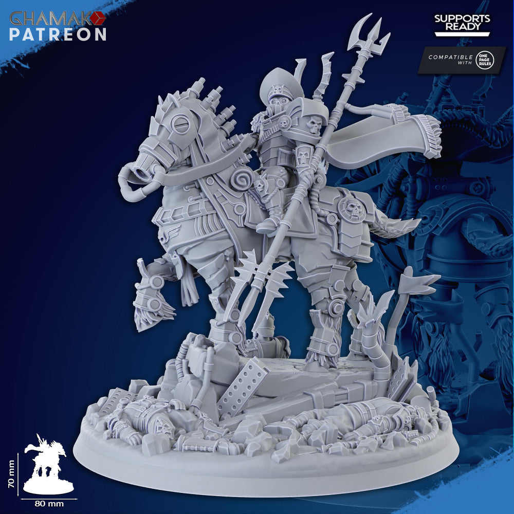 Iron Korps Lord Otto Von Zeppelin, Imperial Army proxy miniature, character, 28mm heroic scale unpainted resin