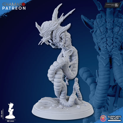 Bio Swarm Shadow Of The Synapse (3 Units), proxy miniature, squad, 28mm heroic scale unpainted resin, view 3