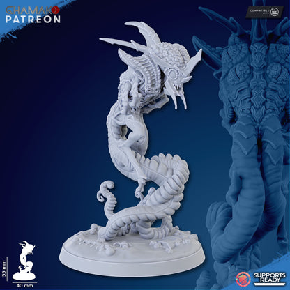 Bio Swarm Shadow Of The Synapse (3 Units), proxy miniature, squad, 28mm heroic scale unpainted resin, view 4
