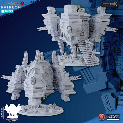 Necro Void Stone Vault, proxy miniature, 28mm heroic scale unpainted resin