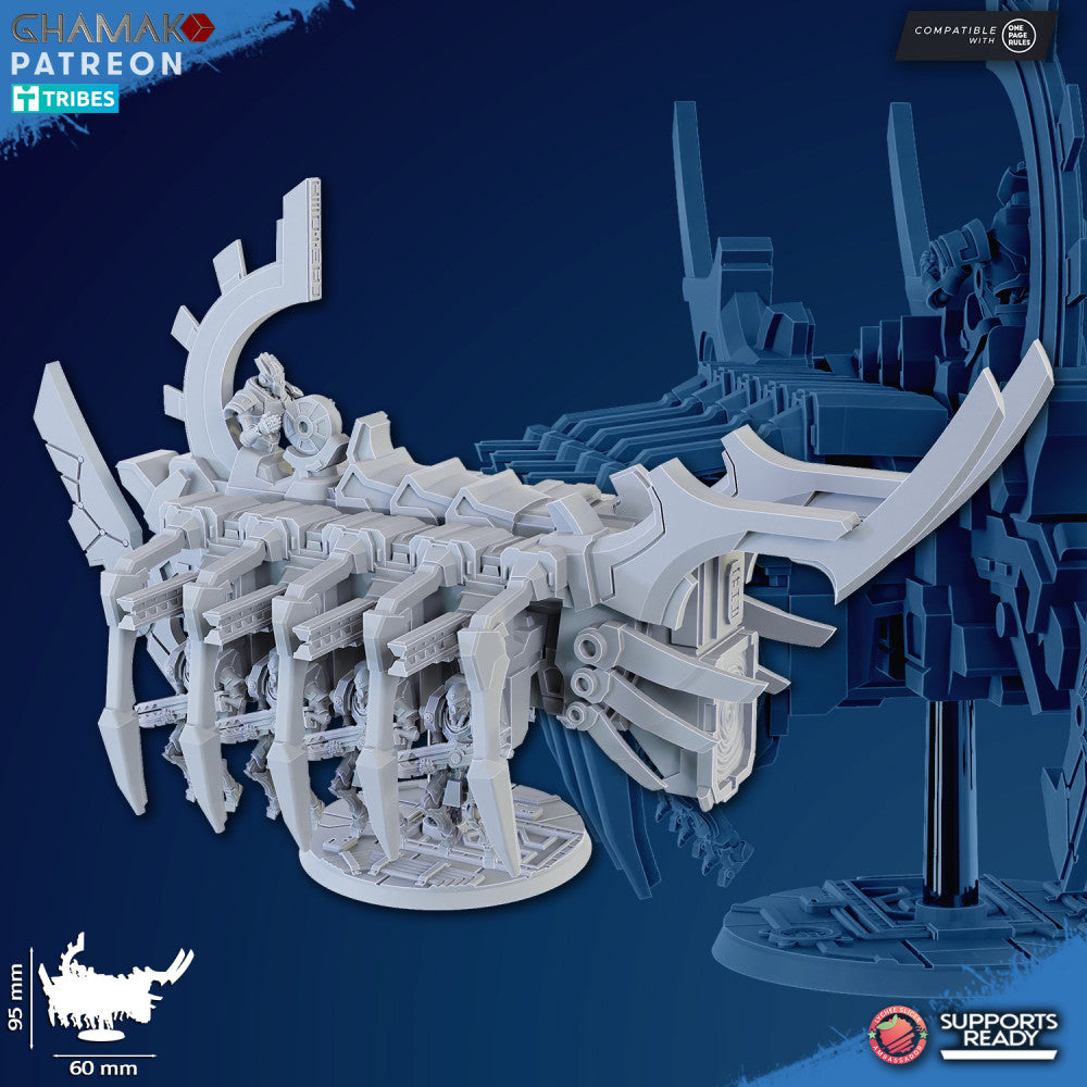 Necro Resurrection Ark, proxy miniature, 28mm heroic scale unpainted resin
