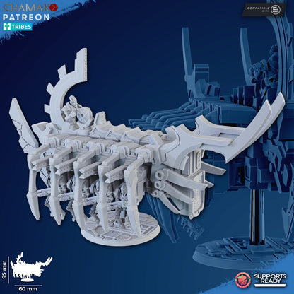 Necro Resurrection Ark, proxy miniature, 28mm heroic scale unpainted resin
