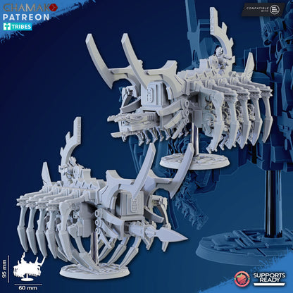 Necro Resurrection Ark, proxy miniature, 28mm heroic scale unpainted resin, view 6