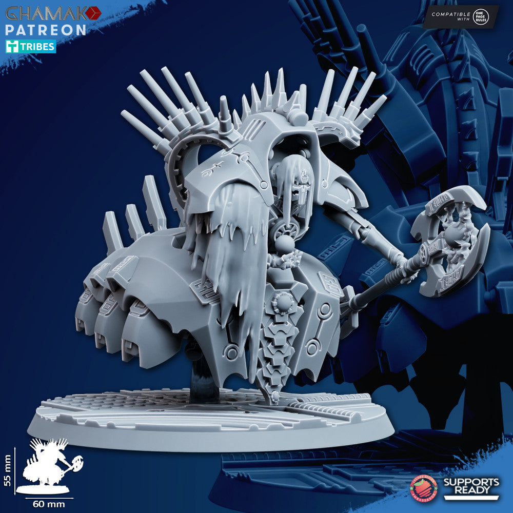 Necro Flying Lord, proxy miniature, character, 28mm heroic scale unpainted resin