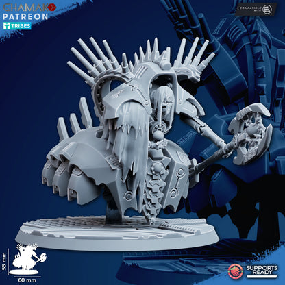 Necro Flying Lord, proxy miniature, character, 28mm heroic scale unpainted resin