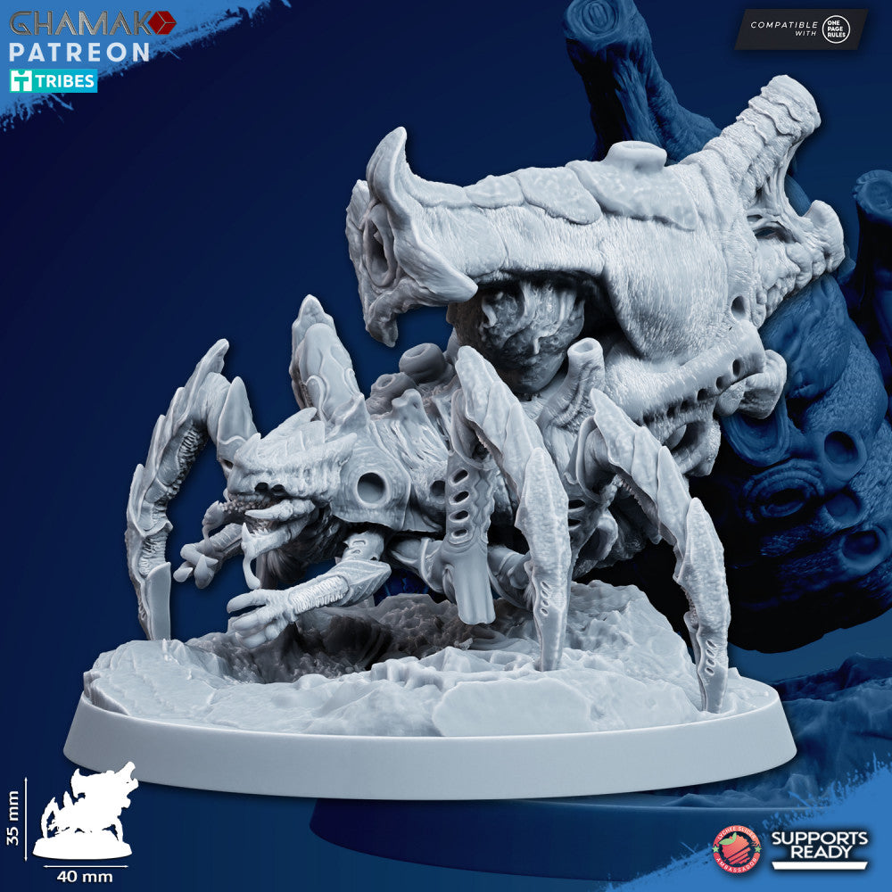 Bio Swarm Firespitters, proxy miniature, monster, 28mm heroic scale unpainted resin