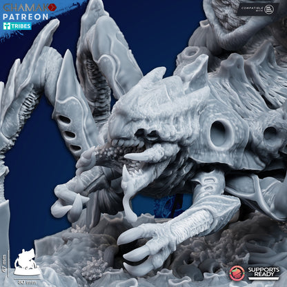 Bio Swarm Sporespitters (3 Units), proxy miniature, squad, 28mm heroic scale unpainted resin, view 2