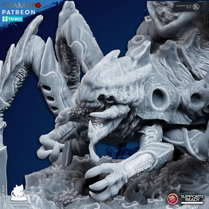 Bio Swarm Sporespitters (3 Units), proxy miniature, squad, 28mm heroic scale unpainted resin, view 6