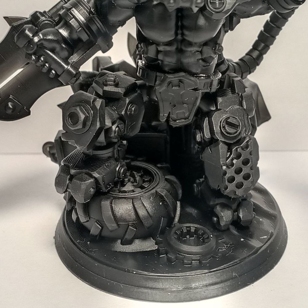 Orks Nikk Da Tech, proxy miniature, 28mm heroic scale unpainted resin, view 9