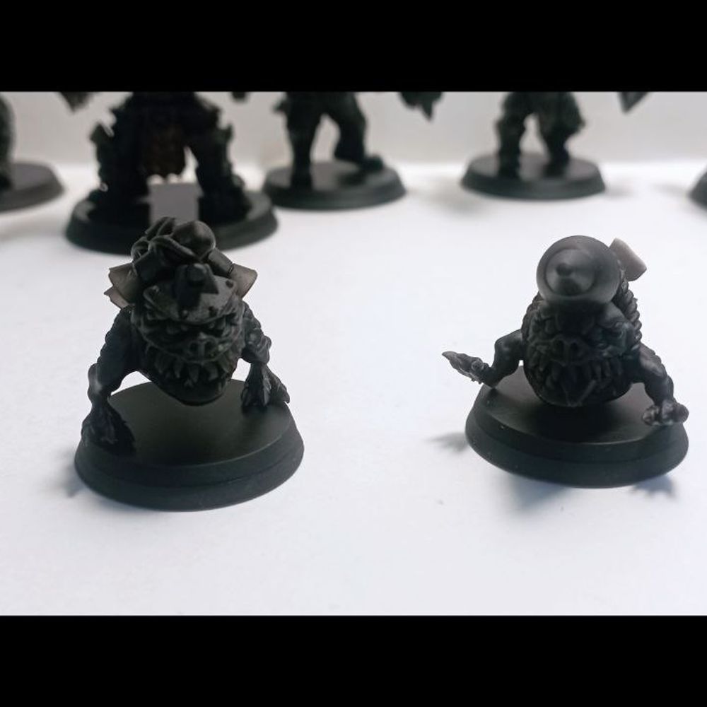 Orks Head Crackaz Mob, proxy miniature, squad, 28mm heroic scale unpainted resin, view 10