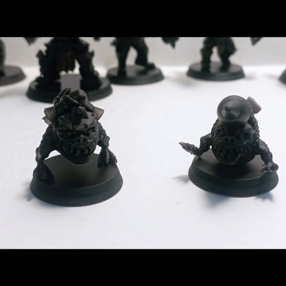 Orks Head Crackaz Mob, proxy miniature, squad, 28mm heroic scale unpainted resin, view 10