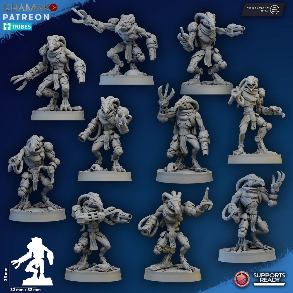 Tuai Broken Talons, proxy miniature, 28mm heroic scale unpainted resin