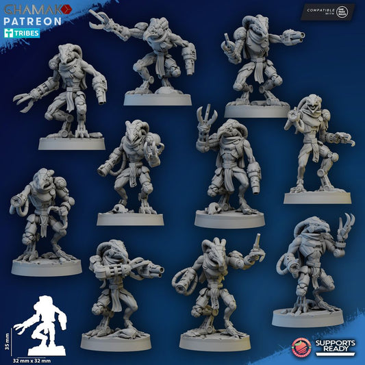 Tuai Broken Talons, proxy miniature, 28mm heroic scale unpainted resin