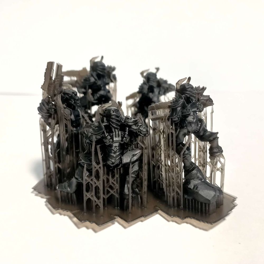 Tuai Mantomorhs Assault Squad, proxy miniature, 28mm heroic scale unpainted resin, view 5