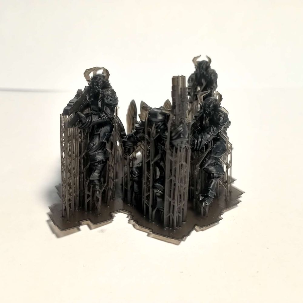 Tuai Mantomorhs Assault Squad, proxy miniature, 28mm heroic scale unpainted resin, view 7