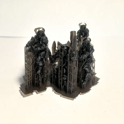Tuai Mantomorhs Assault Squad, proxy miniature, 28mm heroic scale unpainted resin, view 7