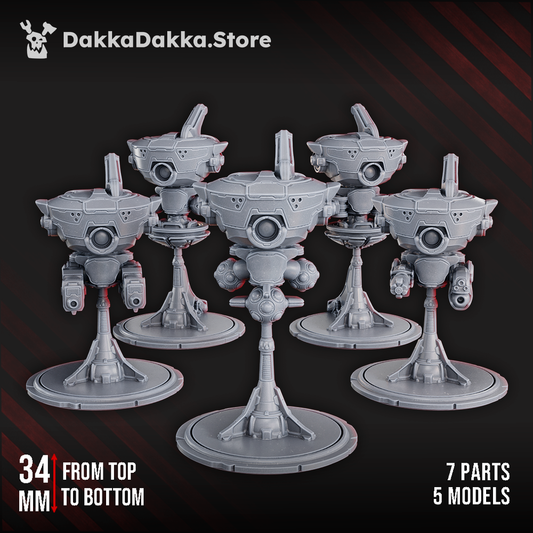 Tuai Drones, proxy miniature, 28mm heroic scale unpainted resin