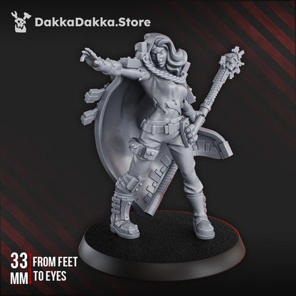 Rock Head Gangs Cartel Psychokinesist, Inquisition proxy miniature, heads, 28mm heroic scale unpainted resin