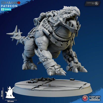 Tuai Ravok Riders, proxy miniature, vehicle, 28mm heroic scale unpainted resin, view 3