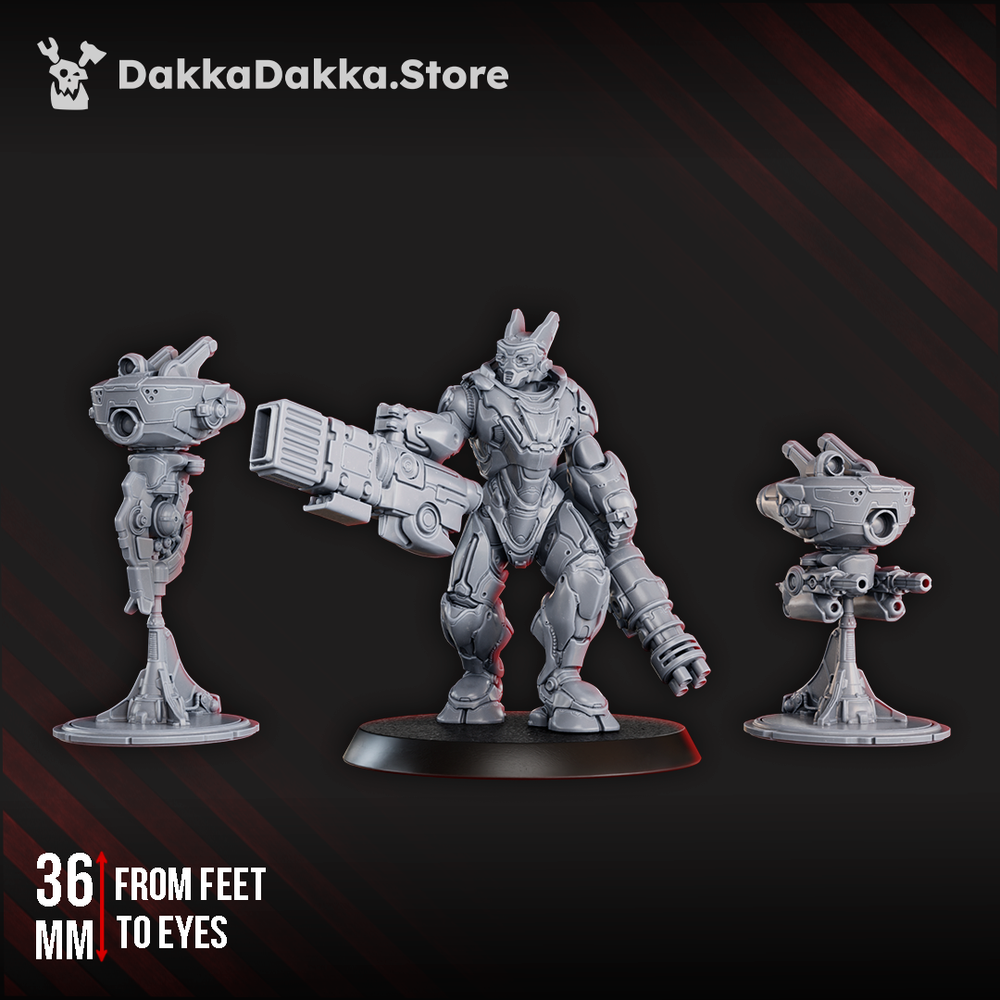 Tuai Shock Leader, proxy miniature, character, 28mm heroic scale unpainted resin