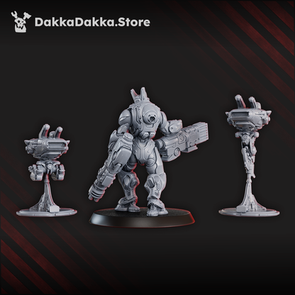 Tuai Shock Leader, proxy miniature, character, 28mm heroic scale unpainted resin, view 2