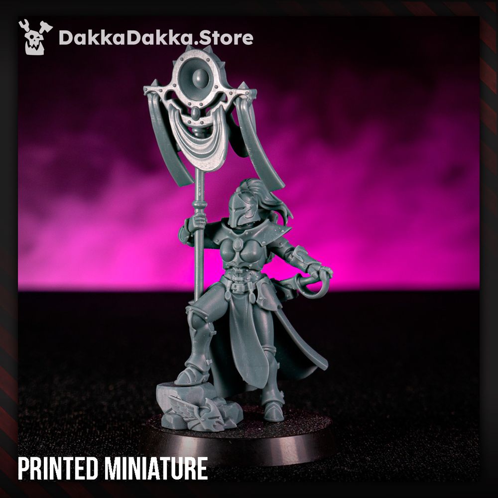 Pleasure Knights Sound Relict Bringer, proxy miniature, 28mm heroic scale unpainted resin