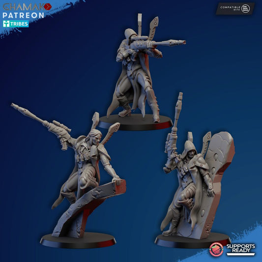 Eldar Space Elf Scout Spellian, proxy miniature, 28mm heroic scale unpainted resin