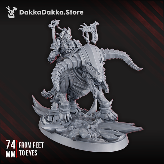 Bloodthirsty Knights The Soul Slasher Lord, proxy miniature, character, 28mm heroic scale unpainted resi