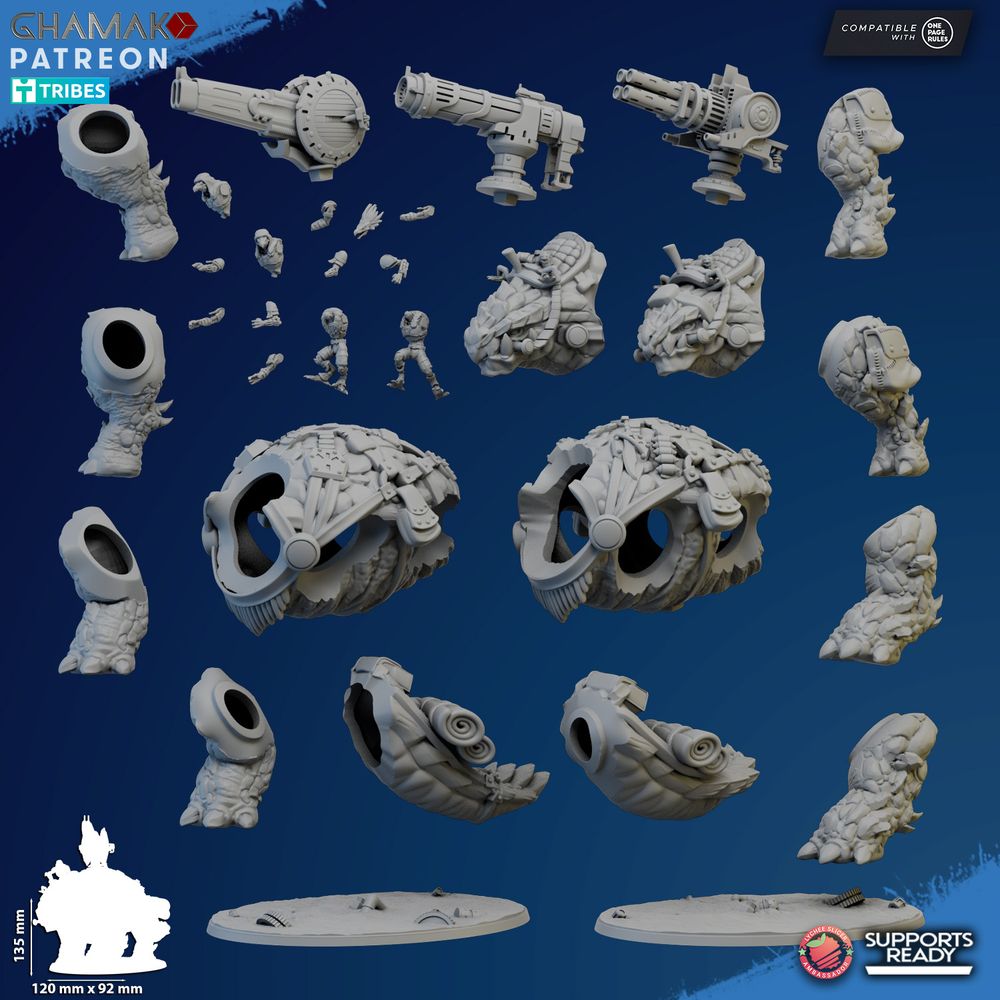 Tuai Warfang (2 Units), proxy miniature, squad, 28mm heroic scale unpainted resin, view 5