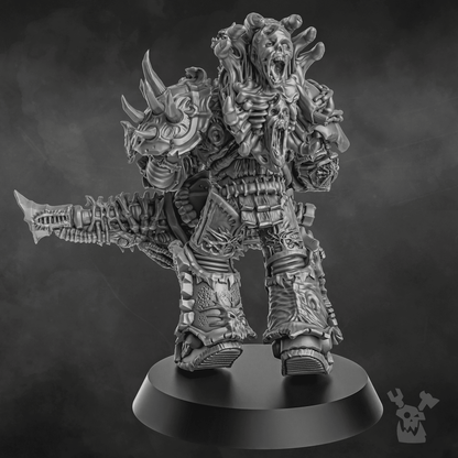 Plague Knights Warriors Doom Mantle (5 Units), proxy miniature, squad, 28mm heroic scale unpainted resin, view 4