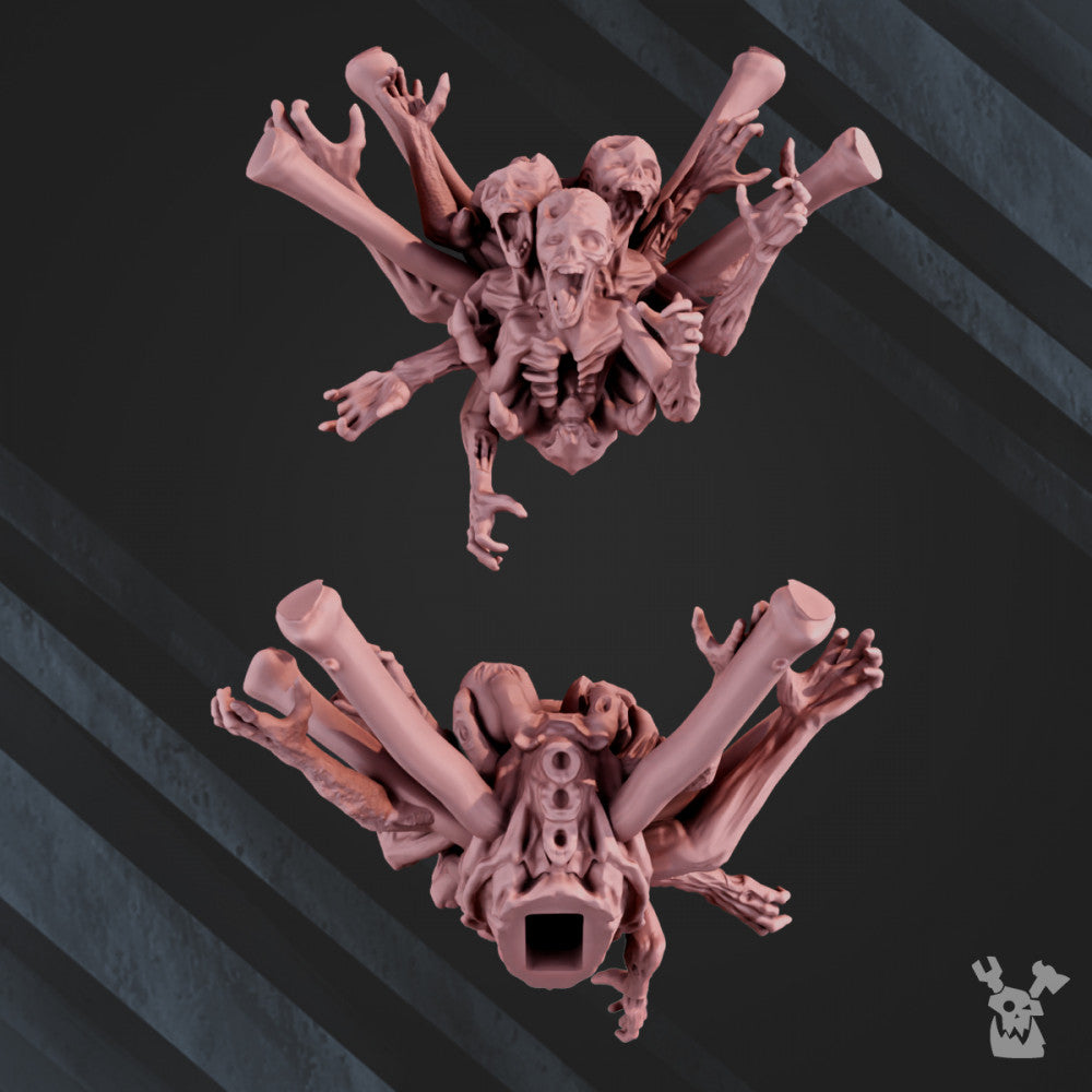 Plague Knights Avatar, proxy miniature, 28mm heroic scale unpainted resin, view 2