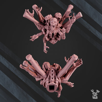 Plague Knights Avatar, proxy miniature, 28mm heroic scale unpainted resin, view 2
