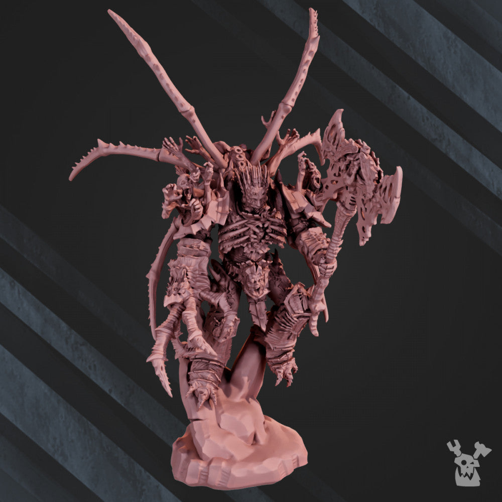 Plague Knights Avatar, proxy miniature, 28mm heroic scale unpainted resin, view 10