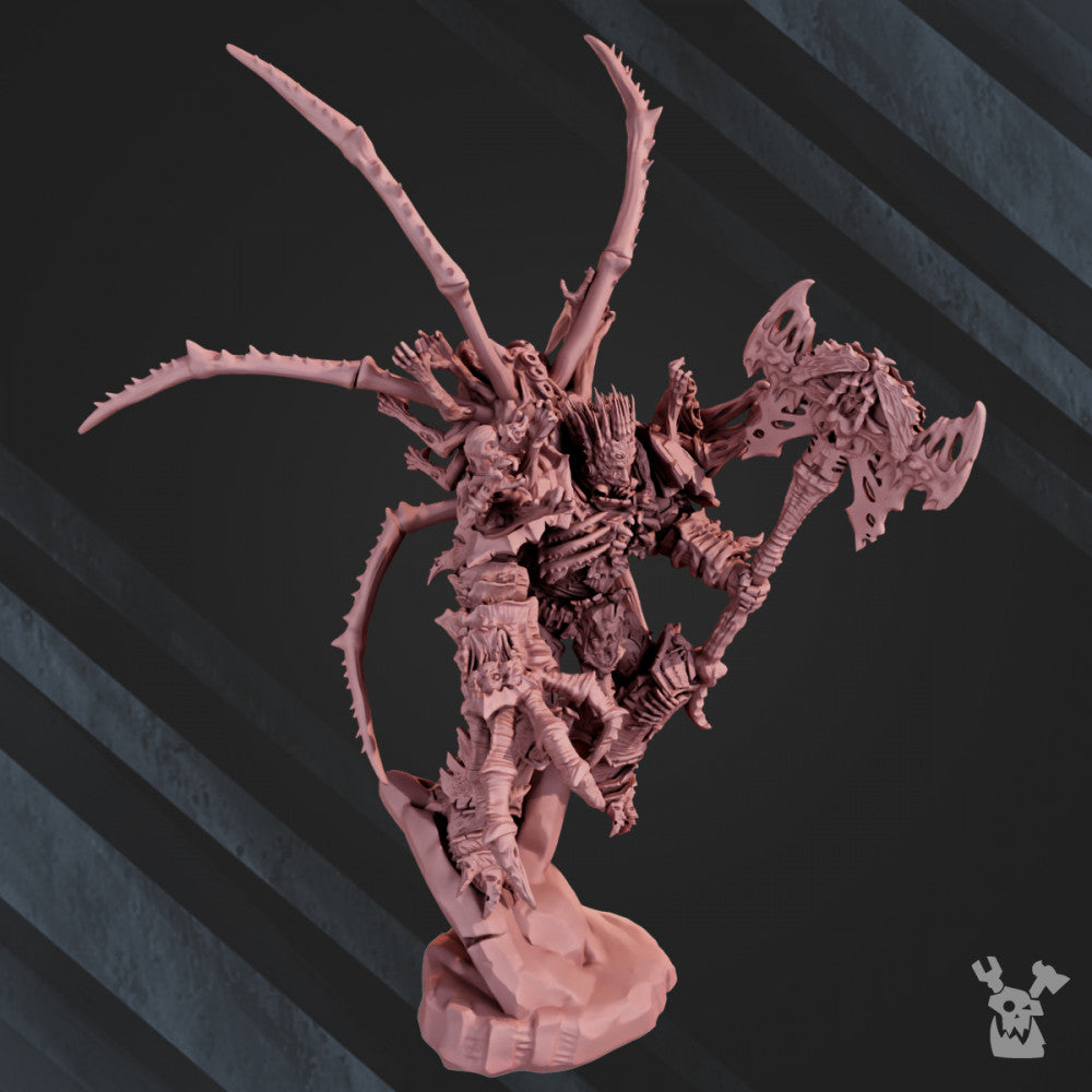 Plague Knights Avatar, proxy miniature, 28mm heroic scale unpainted resin, view 7