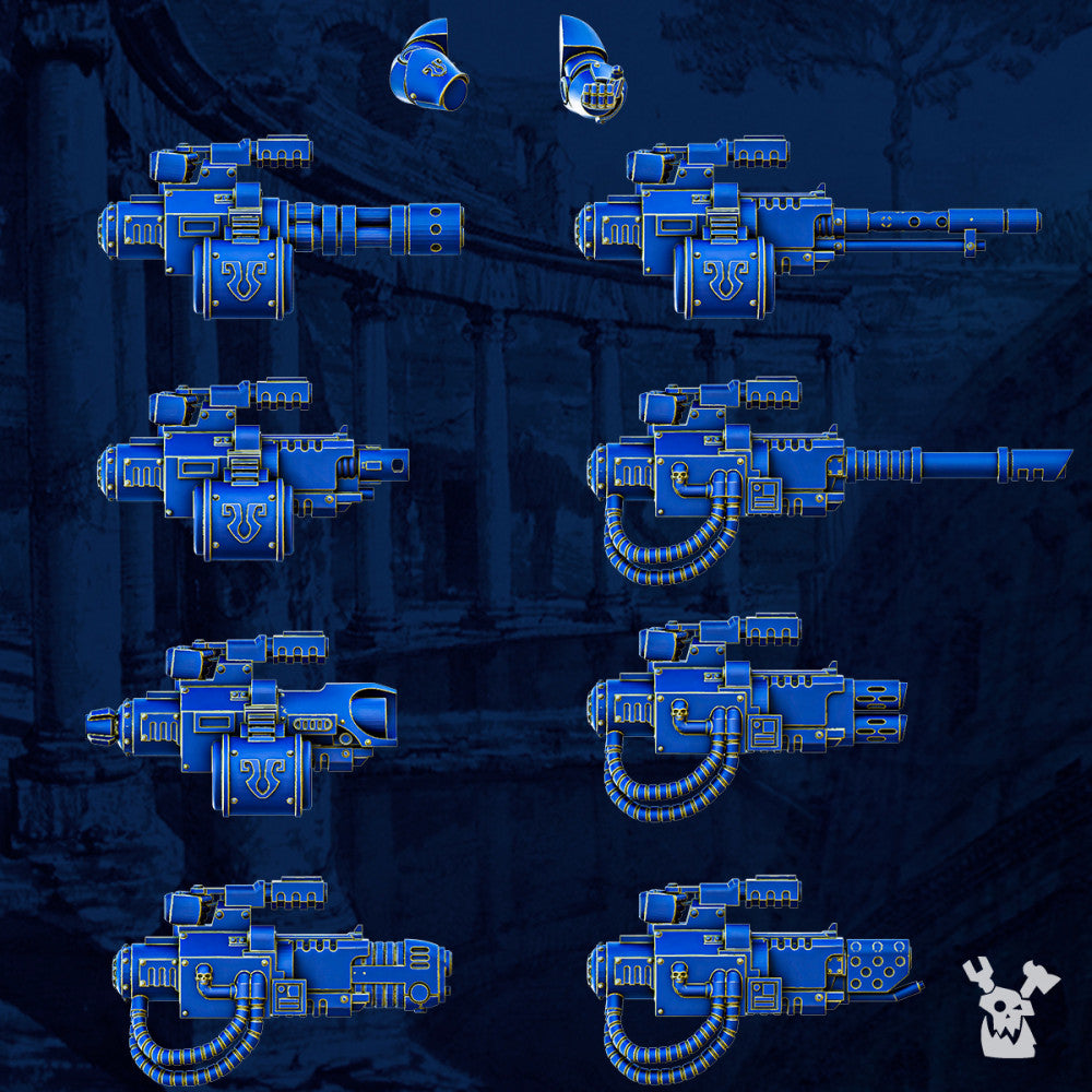 Ultra Knights Ancient Era Heavy Weapons Pack, resin conversion bits, squad, 28mm heroic scale, view 2